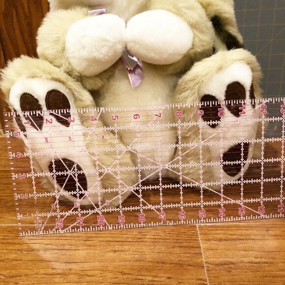 1988 Vintage Chrisha Playful Plush Easter Bunny Rabbit Big Ears 13" Clean!! - Picture 9 of 9